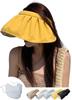 UV Protection Sun Visor UV Protection Hat Sun Hat Hat 14cm Extra Wide Brim Sun Protection Small Face Effect Foldable Size Adjustment Sweat Absorbent