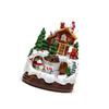 Christmas Cabin Musical Box with Rotating Train for Kid Adult Birthday Christmas 55KF