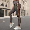 Side Cutout Tie-Dye High Waist Yoga Pants - Peach Bum Lift, Seamless Fitness Leggings for Women
