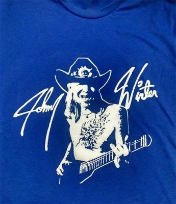 Johnny Winter Singer Navy S-2345XL Gift For Fan Tee Shirt Unisex T-Shirt
