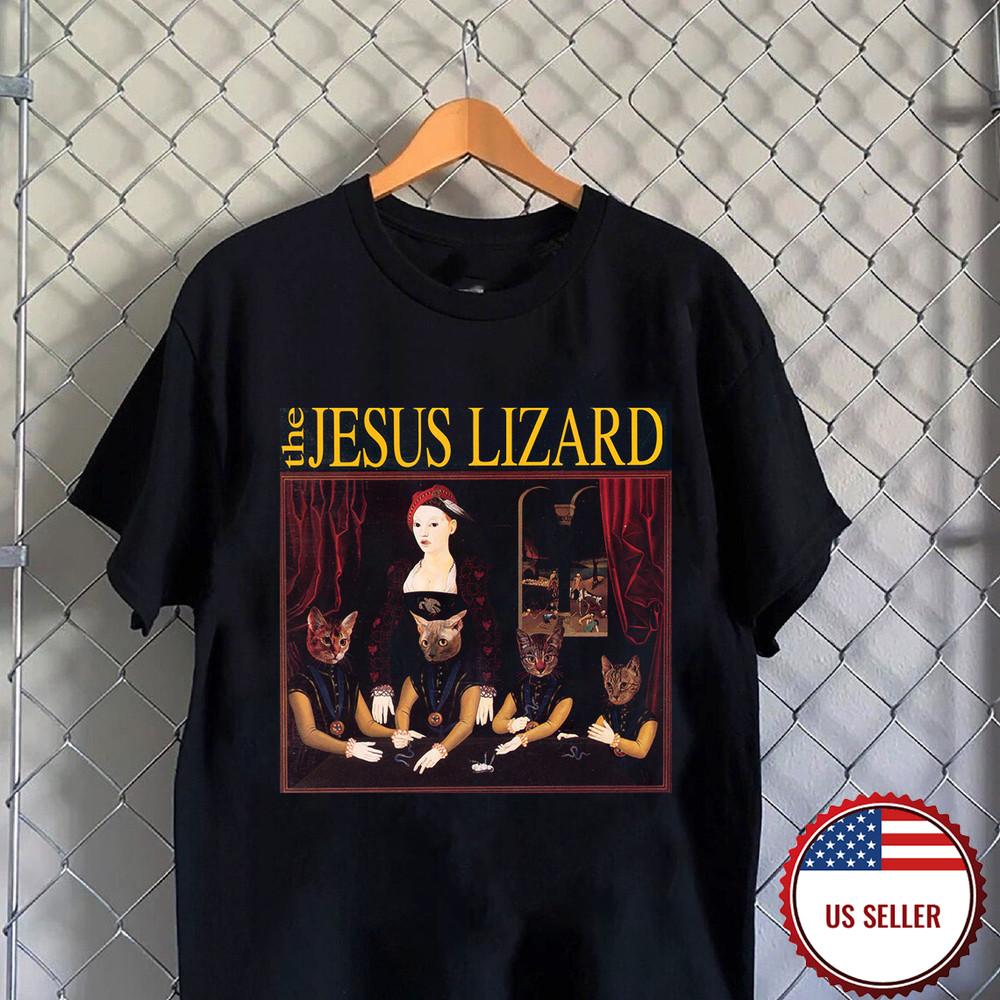 Jesus Lizard Рок Панк Музыкальная Группа Лжец Футболка Полный Размер S-5XL Унисекс Футболка XL