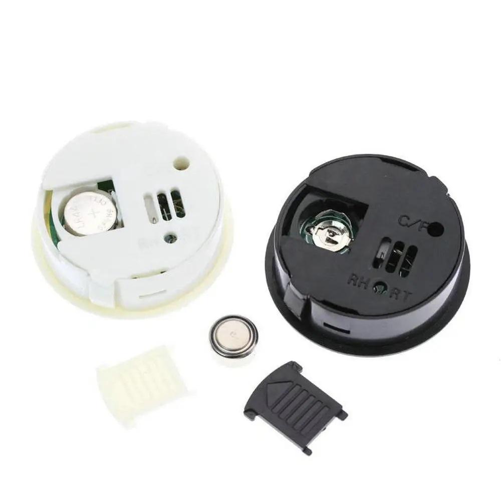 -50~ +70°C Mini LCD Digital Thermometer Hygrometer Round Temperature Humidity Tester Sensor Detector For Freezer Cigar Box