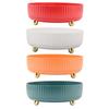 Rotating Storage Rack Round PP Plastic Non Slip Raised Texture Spice Rack Turntable Multifunction for Countertop for Cosmetic