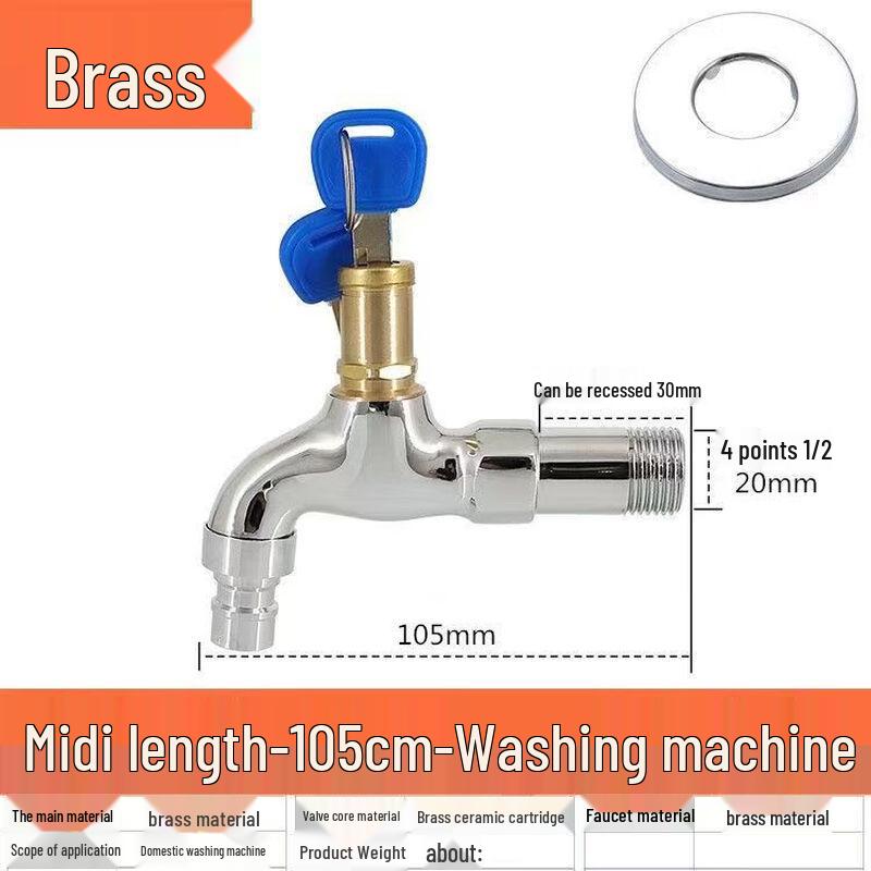 Anti-Theft Outdoor Faucet with Lock