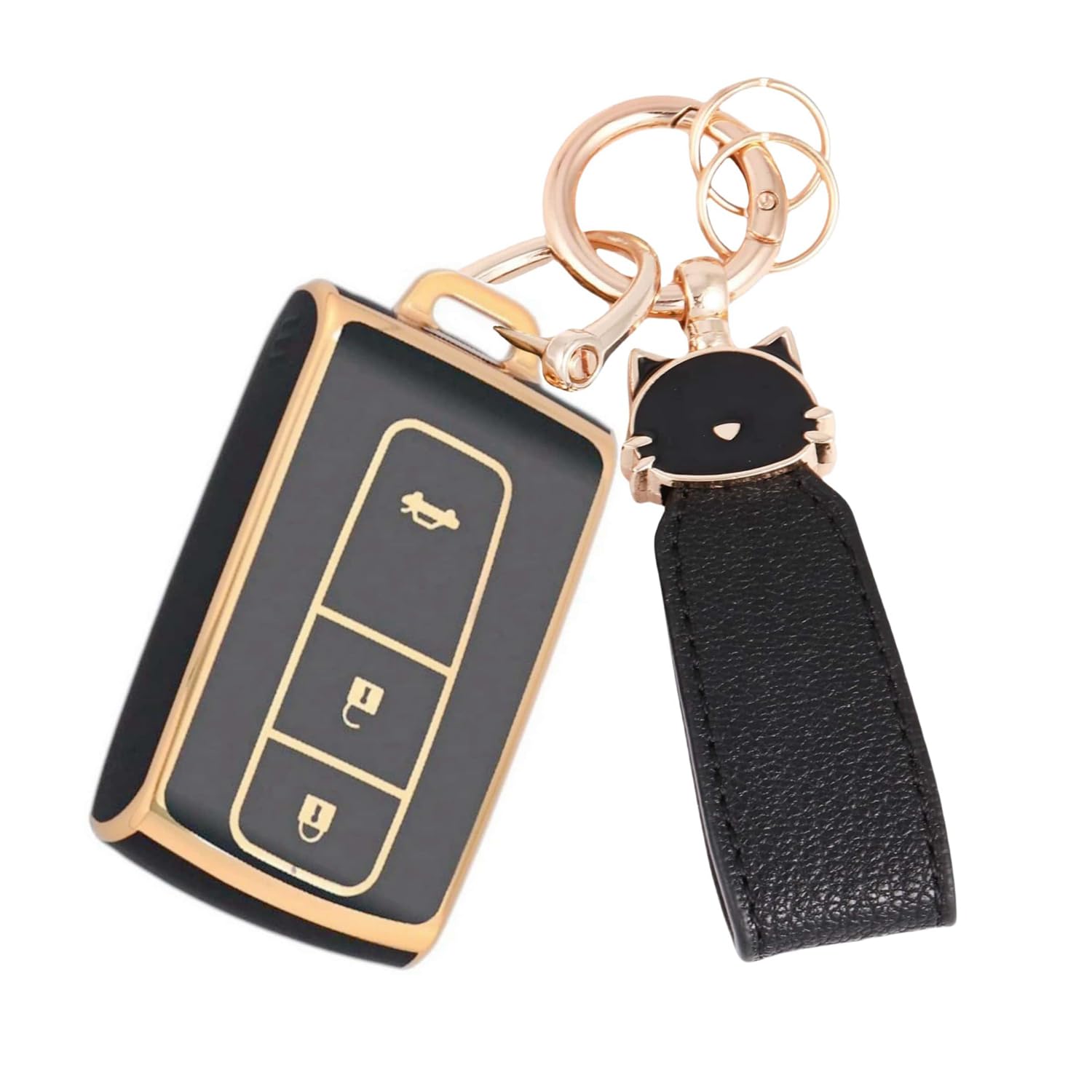 

Чехол для ключа для Toyota Daihatsu Tanto Tanto Custom Tanto Exe Move Move Custom Passo Mira Cocoa Boon COO Чехол для ключа [ZANEKO] (Черный кот, милый) чёрный