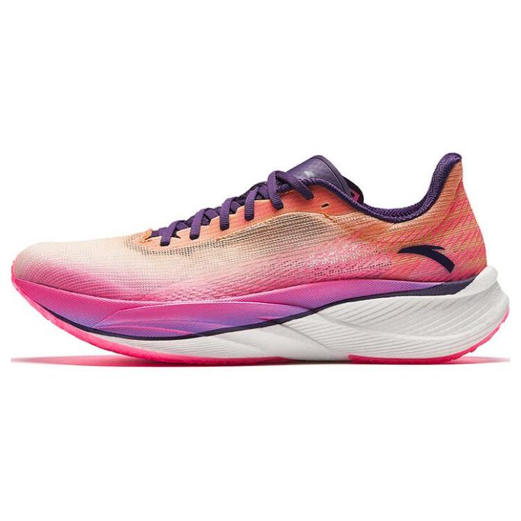 

Anta Textile, Synthetic Leather Slip Resistant Low top Marathon Training Running Shoes Men s Pink Purple White 112455563-7 42