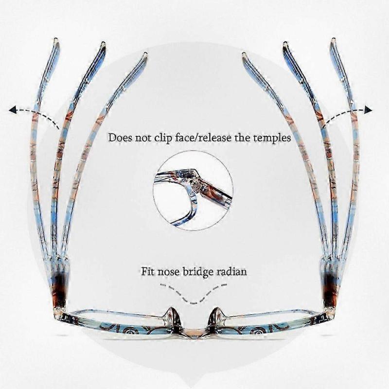 Blaulichtfilter Lesebrille Stilvolle Alterssicht Brille +1,00 Bis +4,00 Dioptrien