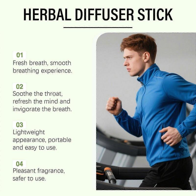 3-piece set of honeysuckle moisturizing herbal sticks, used for cleaning the lungs, improving breathing, and freshening breath