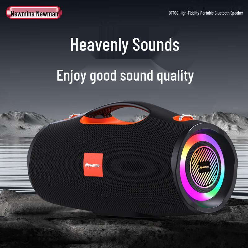 

Newmine BT100 Portable Bluetooth Speaker with Heavy Bass