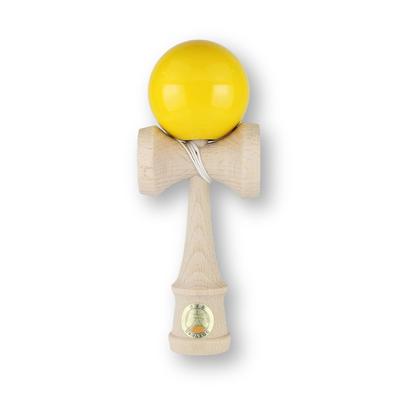Yamagata Kobo OOZORA KENDAMA Solid Color, Certified by the Japan Kendama Association, Competition-Grade Kendama (Yellow)