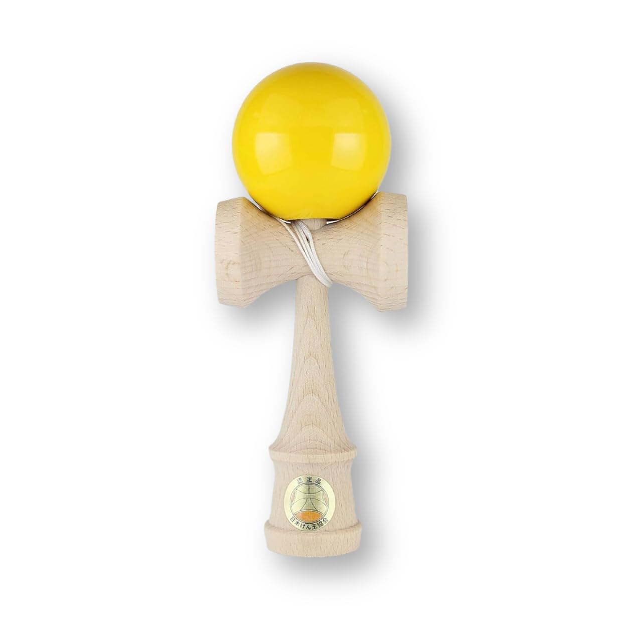 

Yamagata Kobo OOZORA KENDAMA Solid Color, Certified by the Japan Kendama Association, Competition-Grade Kendama (Yellow)