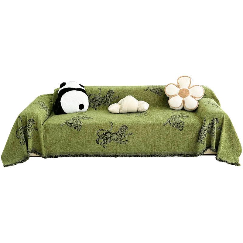 Chenille High-End Sofa Cover Blanket - Universal Four Seasons Cushion Pad, Light Luxury.