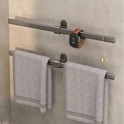 Portasciugamani Autoadesivo Porta Asciugamani da Bagno Senza Foratura Organizzatori da Bagno Mensole da Bagno Porta Gioielli Orologi per Lavabo