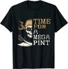 Home Of The Mega Pint Funny Skull TShirt Mens 100 Cotton Casual Tshirts Loose Top Size S3XL