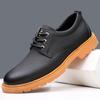 Fashion Leather Shoes Men's Low-top Work Outdoor Vintage Casual British Men Shoes Sapatos Masculinos Chaussure Homme Zapatos Para Hombre