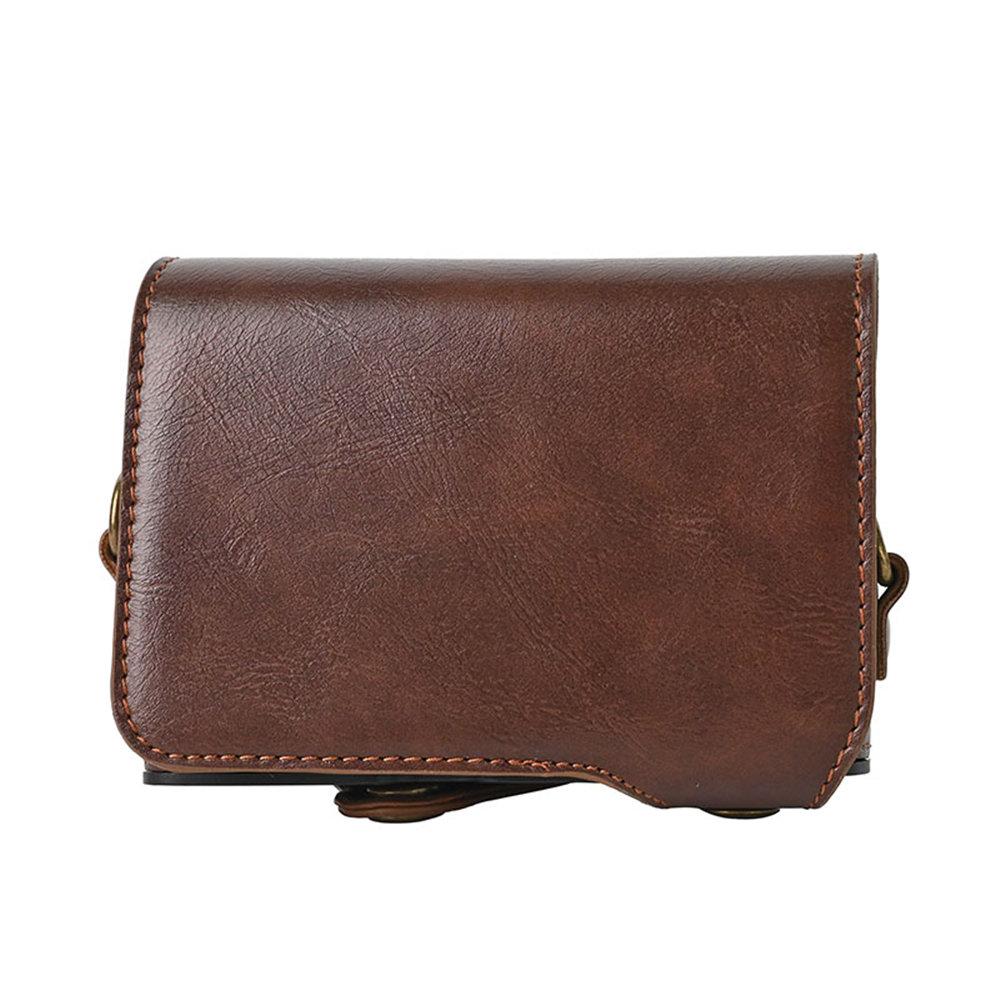 Etui dla Canon SX740 HS, PU Skórzana Torba na Aparat Etui Dla Canon Powershot SX740HS SX740 SX730 SX730HS SX720 Pełna Osłona Korpusu