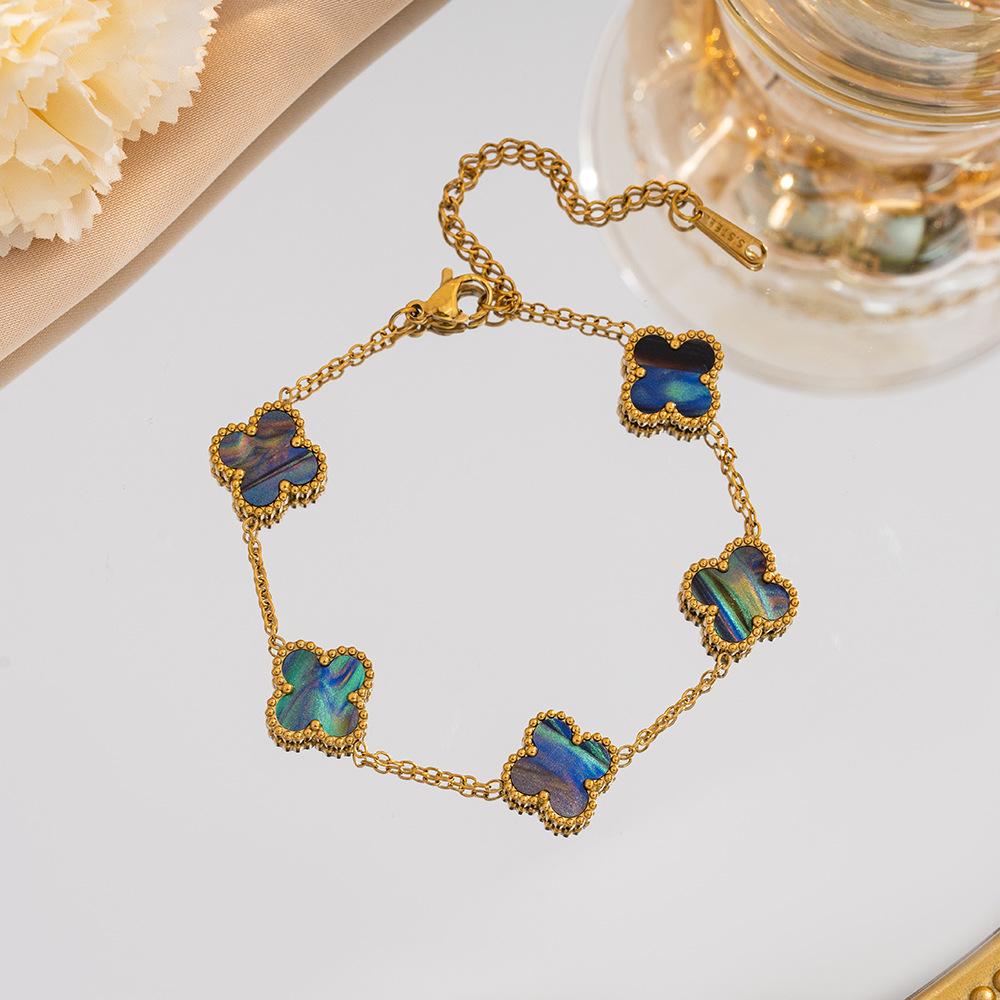 

Браслет Четырехлистный клевер Ювелирные аксессуары Новый женский браслет Премиальный женский браслет