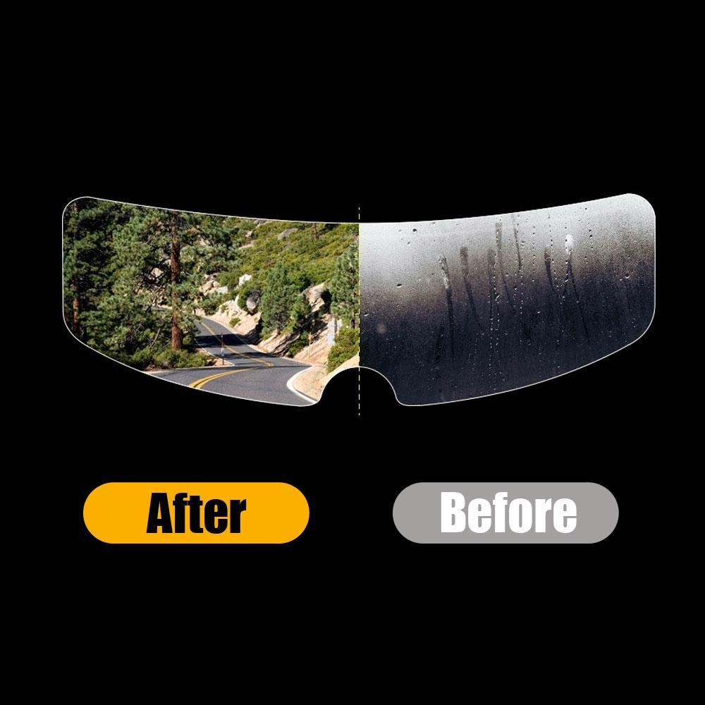 1X Universal Motorcycle Helmets Anti-fog Patch Visor Lens Helmet Lens Protective Film for Against UV Motorcycle Accessories