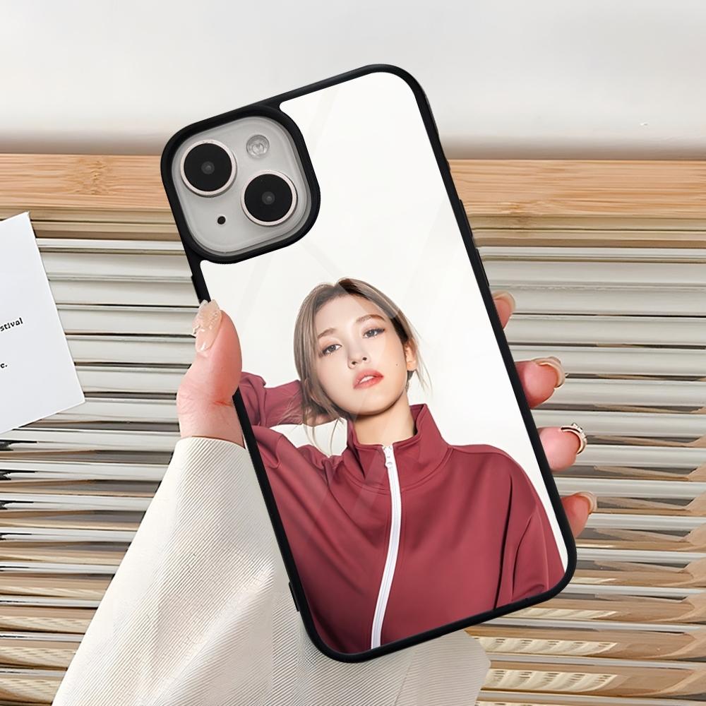 Kpop Jeon S-Somi Phone Case For Iphone 15 Pro Max 14 12 11 13 Mini 16 8 7 Plus X Xs XR PC+TPU Back Cover