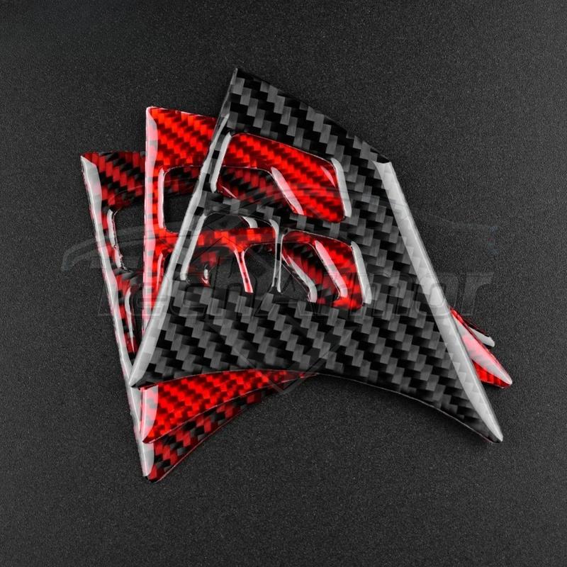 Carbon Fiber For BMW M6 E63 E64 2004-2010 Car Steering Wheel Trim Button Panel Frame Decoration Sticker Set Interior Accessories.