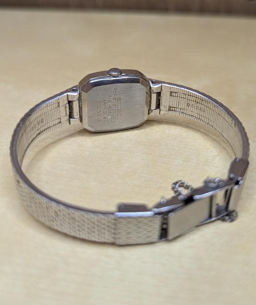[USED] Working/Good Condition SEIKO Quartz 5421-5060 Silver Women's Watch