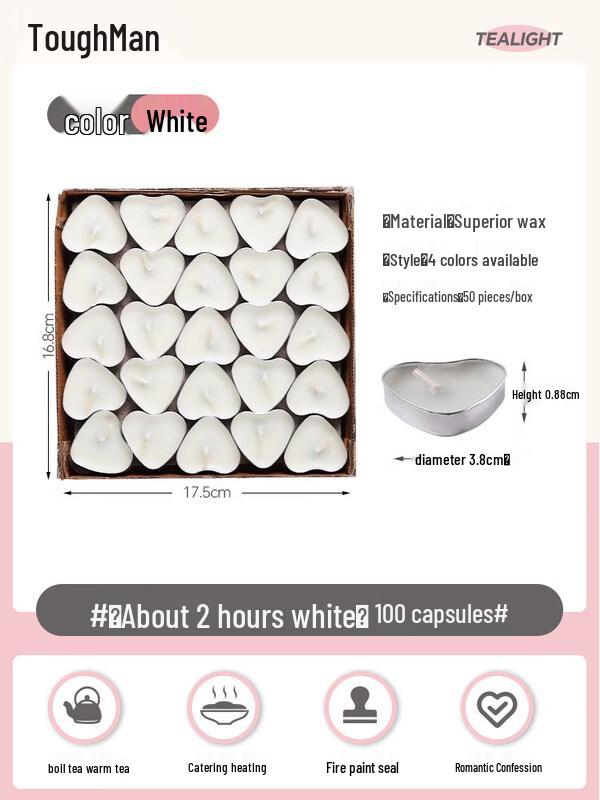 LIEI Heart-shaped Romantic Candle Decoration