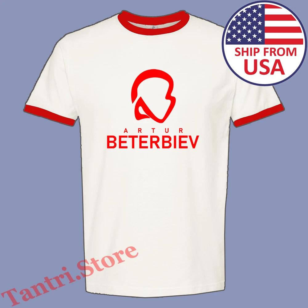 Artur Beterbiev Russian Boxing Champion Men s Ringer Red Size S to 3XL XL