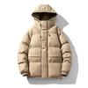 Autunno Cappuccio Casual Marca Antivento Capo Esterno Cappello Parka Giacca Invernale Maschio Uomini Caldo Impermeabile Parka Giacca Cappotto Uomini