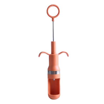 Jujube Corer Seed Remover Fruit Pitter Household Core Remover Tool for Dates Hawthorns Cherries Red