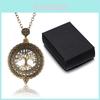 Vintage Magnifying Tree Pendant Necklace With Alloy Material For Stylish Women And Men