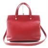 Excellent Shoulder Bag Le Flowne Logo Engraved 2WAY Handbag/ Red Leather Women Used