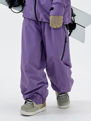 Unisex Grote Maten Snowboardbroeken: Losse, Verdikte, Fleece-gevoerde, Warme, Waterdichte, Ademende Skiuitrusting