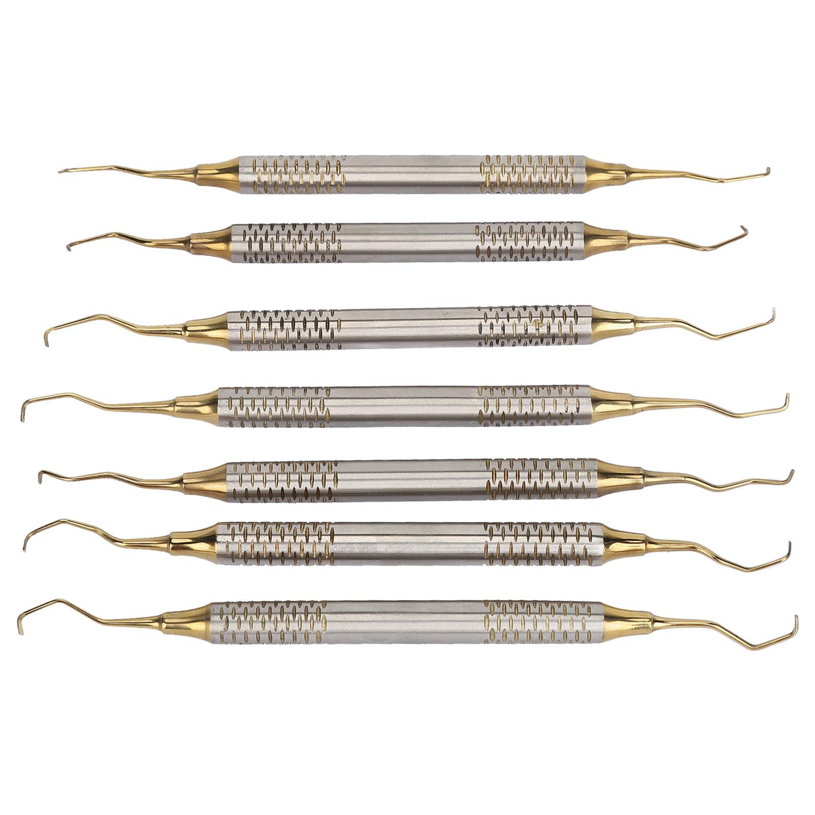 

Набор из 7 предметов для удаления зубного налета, несколько форм, металлический скребок для чистки зубов, гигиенический скребок