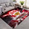 VfB Stuttgart Vereinswappen Stadion Kunstdruck Teppich Nichtrutschende Rechteckige Fußmatte Fußballfan Zuhause Gaming Dekoration
