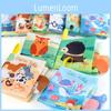 Source Factory 4 Pages 8 Sides Cross-border Baby Cloth Book Tear-resistant Early Education Puzzle Baby Cloth Book Science Educational Toy