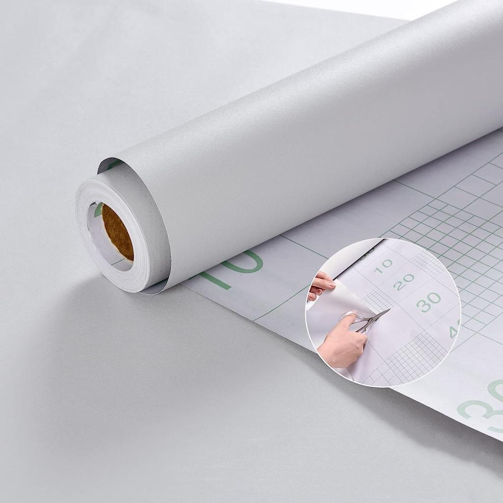 Industrial Cement Grey PVC Waterproof Wallpaper Clothing Store Living Room Decor Contact Paper Vinyl Self Adhesive Wall Stickers