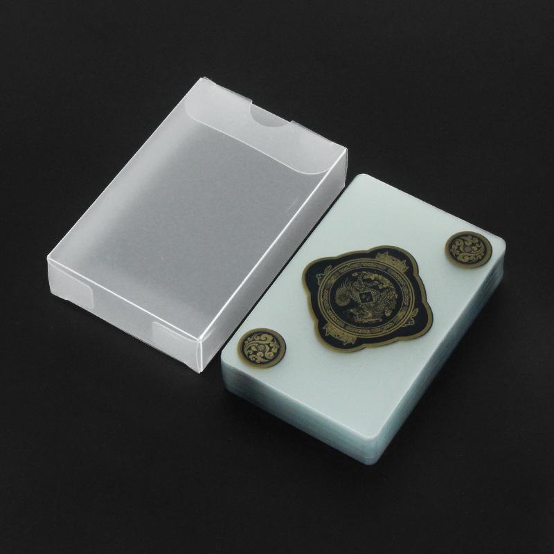 Transparent Frosted White Pvc Plastic Playing Cards Waterproof Durable Poker Cards For Casino Party Game Adults