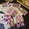 Pink Love Hairpin Series~ Sweet Rhinestone Ins Vintage French Bangs Clip Side Clip Hair Accessories Women