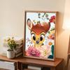 DIY Diamond Painting Lovely Sika Deer Cross Stitch Kit Mosaic Art Diamond Painting Full Circle Diamond Home Decoration