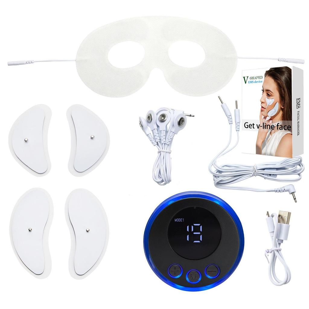 EMS Facial & Eye Microcurrent Massager: Lifting, Firming V-Face Beauty Device