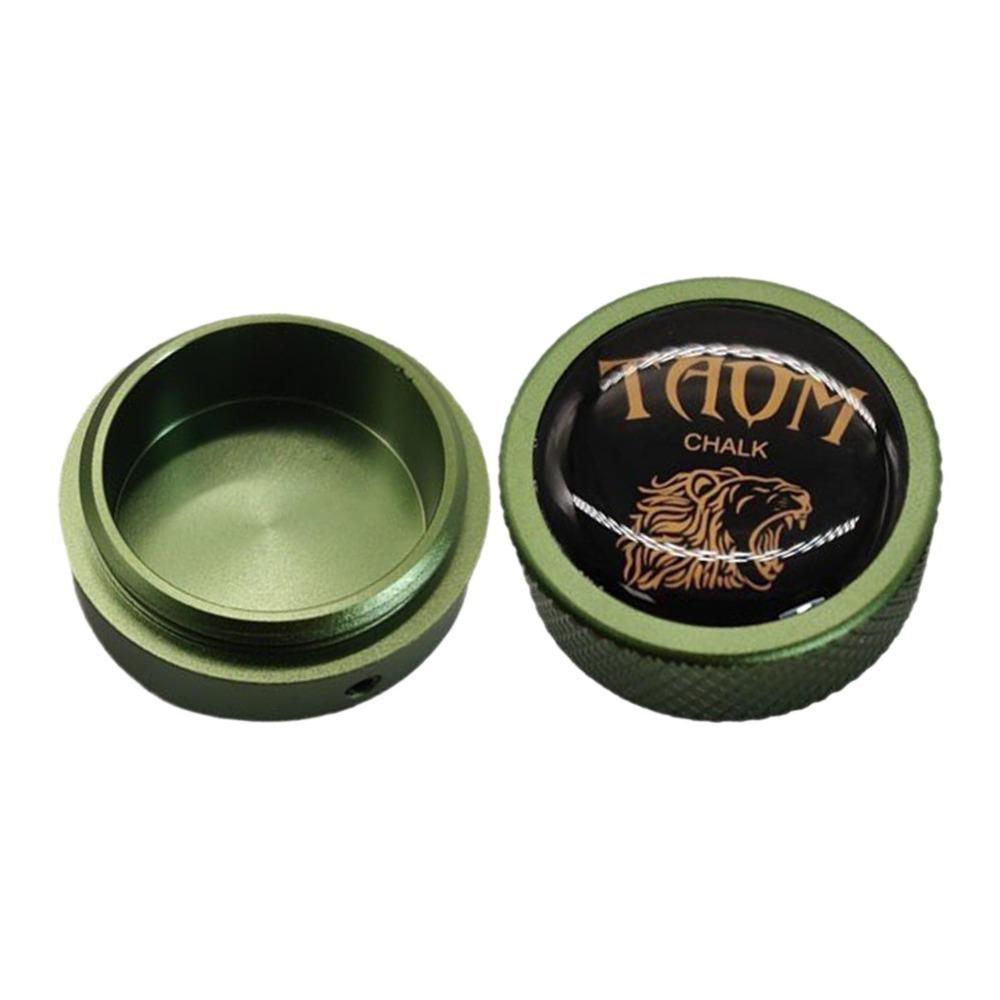 Aluminum Zinc Zinc Alloy Pool Chalk Holder Round Shaped Chalk Tip Case  Billiards Accessories