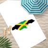 J-Jamaica Flag Towel Polyester Beach Towel Quick Dry Sand Free Bath Towel For Summer Pool Travel Vacation