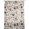 Cartoon Dog Footprints Bones Animals Sheer Curtains for Living Room Modern Voile Curtain Bedroom Tulle Curtains Window Drapes