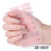 16Tips Full Cover Nail Sticker Colorful Polka Dot Nail Polish Strips Long-Lasting Self Adhesive Nail Art DIY Manicure Decoration