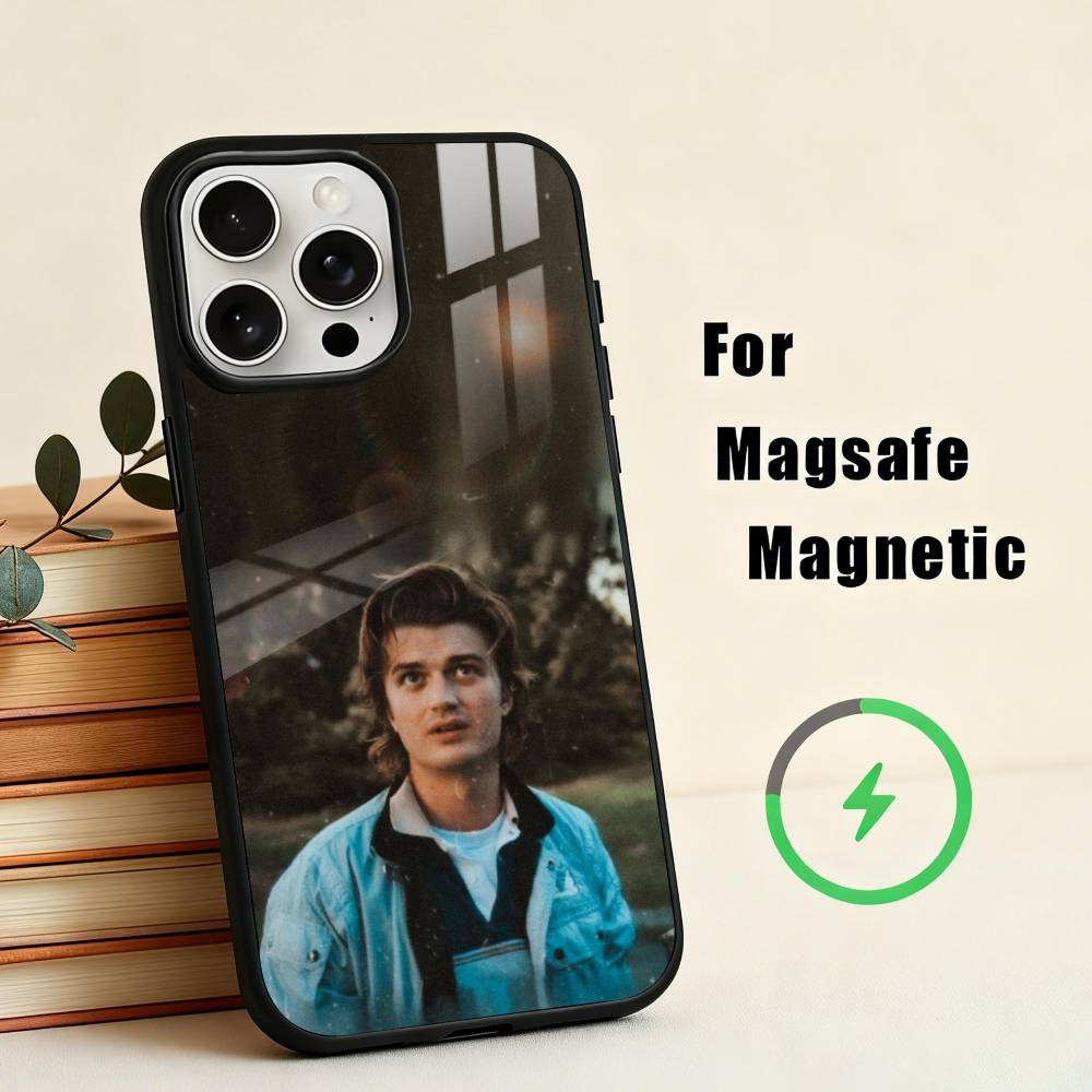 Actor S-Steve Harrington-N Phone Case For iPhone17,16,15,14,13,12,11 Plus,For Magnetic Wireless Charge Cover