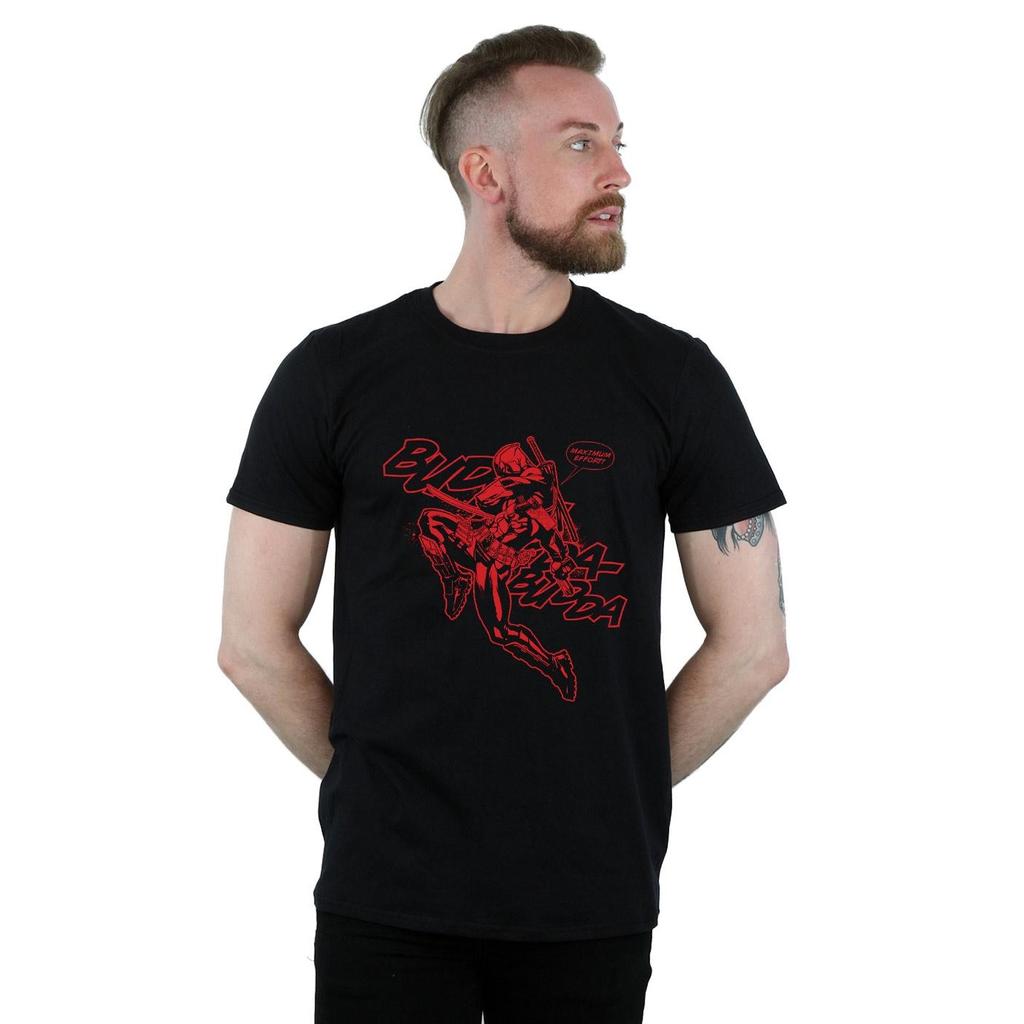Marvel Mens Deadpool Budda Budda T-Shirt