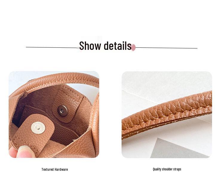 2025 Damen Mini-Umhängetasche aus echtem Leder - Perfektes Sommeraccessoire für Handys