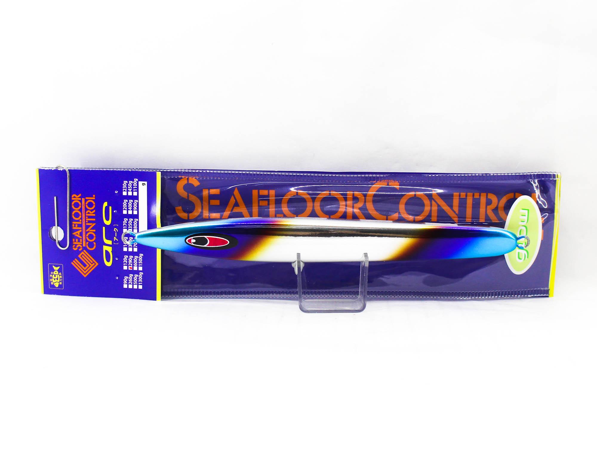 Seafloor Control Metal Jig Arc 290 grams Titan Zebra Glow Al (8641)