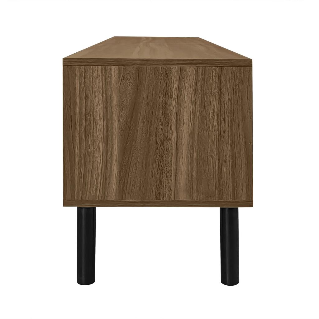 TV Cabinet, TV Stand, TV Panel and 4 Doors. Fine Texture. Available In Black or Natural Wood. Height 47 Cm / Length 170 Cm / Width 38 Cm