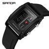 Sanda Men's Dual Display Multifunctional Luminous Watch – Stylish Waterproof Business & Commuting Timepiece